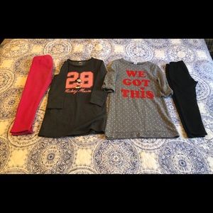 Bundle Dresses and Layered Leggings 4 Girls
